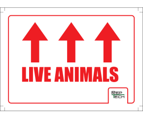 Transport sticker, live animals