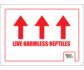 Transport sticker, Live Harmless Reptiles